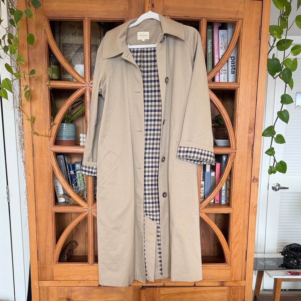 Sezane Clyde Coat in Light Beige